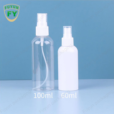 بسته بندی لوازم آرایشی و بهداشتی توزیع کننده پمپ خالی بطری پلاستیکی بطری PET شفاف اسپری 60 میلی لیتری