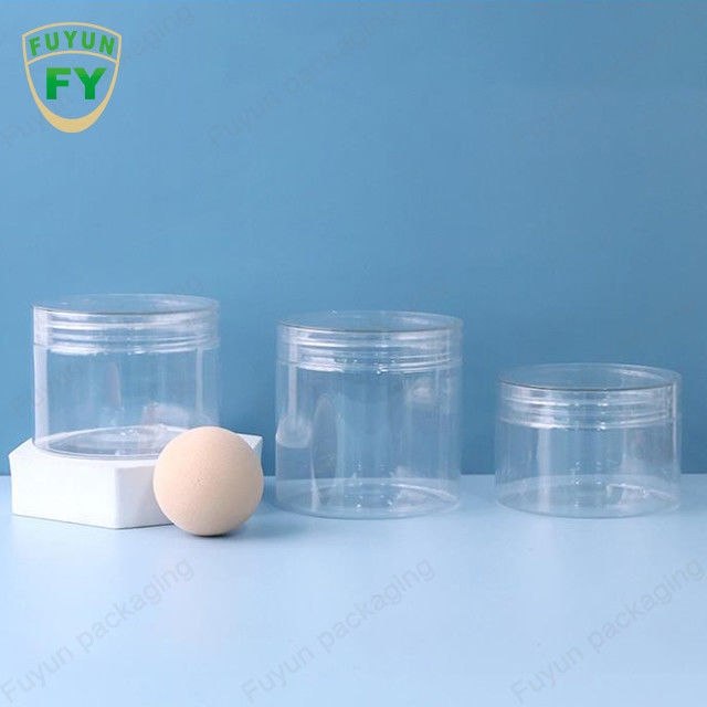 کره مواد غذایی کره بادام زمینی BPA رایگان PET پلاستیک شیشه ای با پیچ بالا درب 100ml 500ml