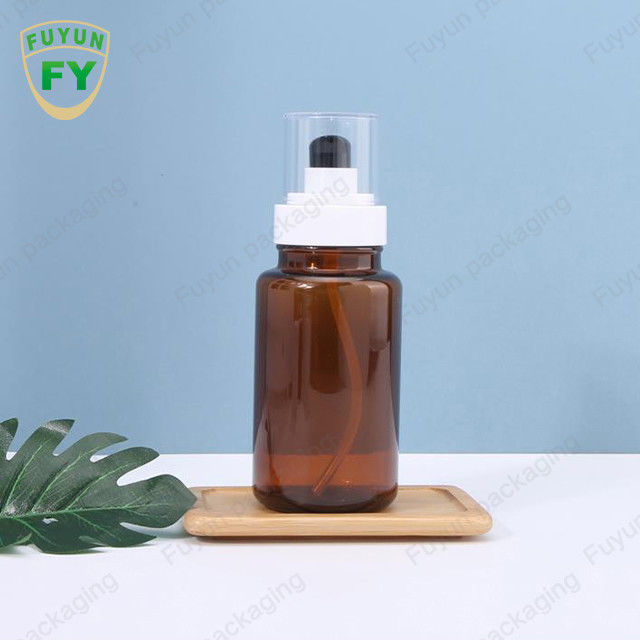 اسپری مداوم بطری های پمپ پلاستیکی مراقبت از پوست Fuyun 40 میلی لیتری 60 میلی لیتری کهربایی