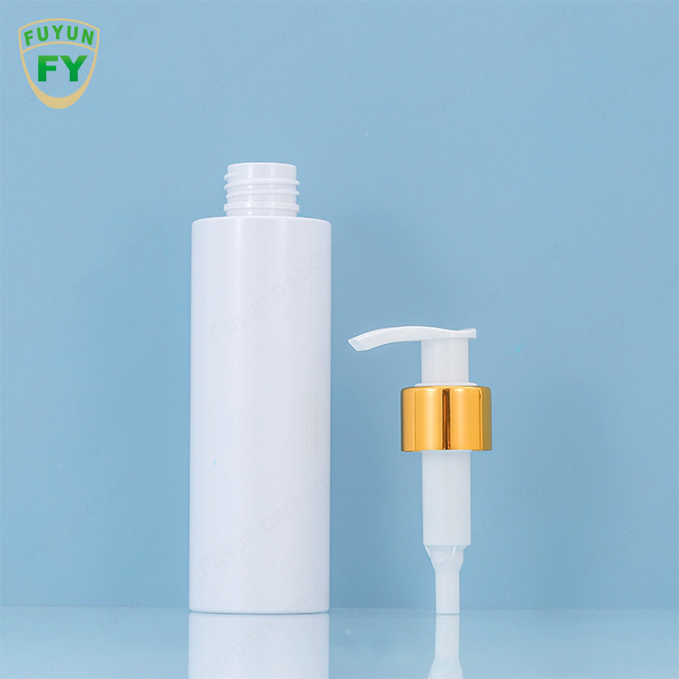 بطری شامپو پلاستیکی سفارشی PET 250 میلی لیتری بسته بندی پمپ توزیع کننده روغن مو