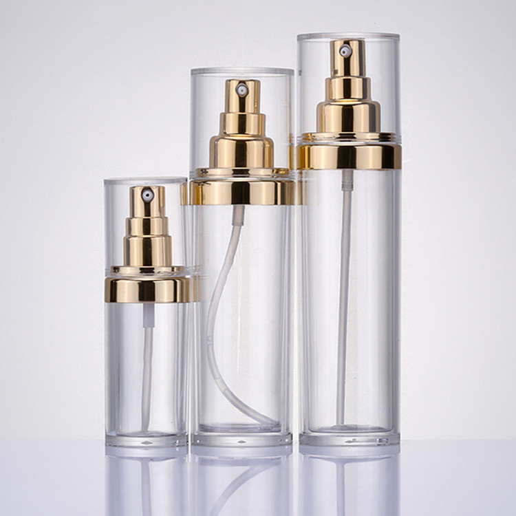 مجموعه شیشه ای بطری پمپ اسپری لوسیون اکریلیک سفارشی 30 میلی لیتری 100 میلی لیتری 120 میلی لیتری مراقبت از پوست