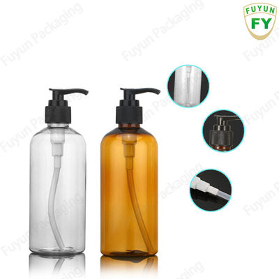 300ML شامپو پمپ تلگراف بطری رنگ کهربا برای لوسیون بدن