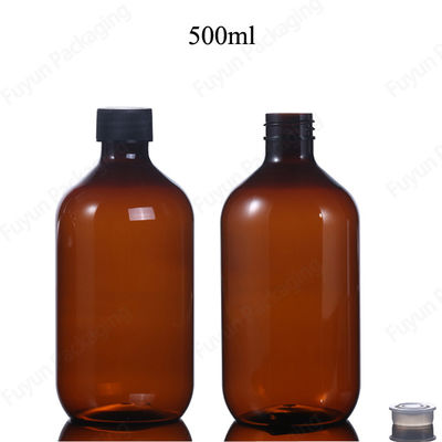بطری های پلاستیکی سرم 16oz ، بطری های 500 میلی لیتری کهربا حیوان خانگی خالی