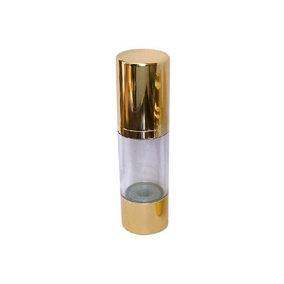 30ml بطری پمپ بدون هوا طلایی برای کرم صورت لوسیون لوازم آرایشی
