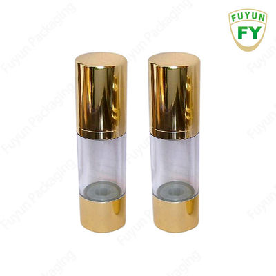 30ml بطری پمپ بدون هوا طلایی برای کرم صورت لوسیون لوازم آرایشی