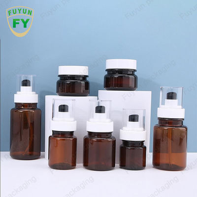 اسپری مداوم بطری های پمپ پلاستیکی مراقبت از پوست Fuyun 40 میلی لیتری 60 میلی لیتری کهربایی