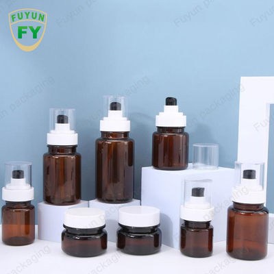 اسپری مداوم بطری های پمپ پلاستیکی مراقبت از پوست Fuyun 40 میلی لیتری 60 میلی لیتری کهربایی