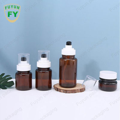 اسپری مداوم بطری های پمپ پلاستیکی مراقبت از پوست Fuyun 40 میلی لیتری 60 میلی لیتری کهربایی