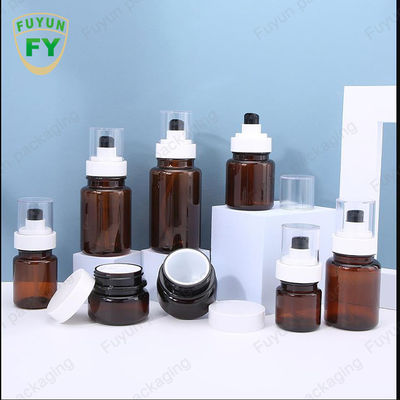 اسپری مداوم بطری های پمپ پلاستیکی مراقبت از پوست Fuyun 40 میلی لیتری 60 میلی لیتری کهربایی