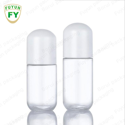 بطری های 18 میلی لیتری 20 میلی لیتری پمپ پلاستیکی بطری تونر PET شفاف به شکل کپسول