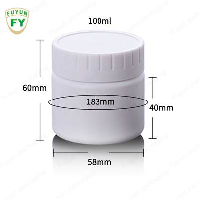 SGS 4.05oz PP درپوش پلاستیکی کرم شیشه برای بالم لب سایه چشم