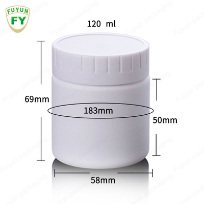 SGS 4.05oz PP درپوش پلاستیکی کرم شیشه برای بالم لب سایه چشم